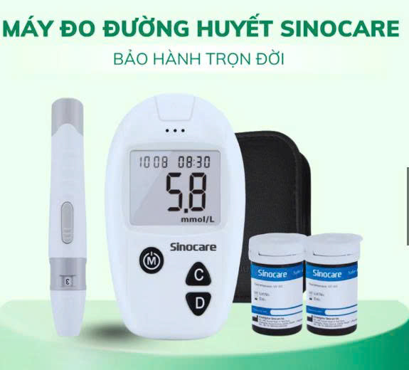 máy đo đường huyết sinocare