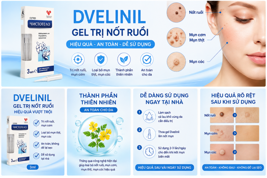 gel xóa nốt ruồi devenil nga