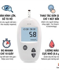 máy đo tiểu đường sinocare 3